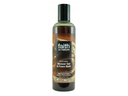faith in nature eko čokoládovy sprchový gel vegan