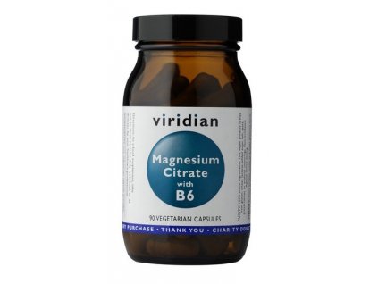 Doplňky stravy magnesium vegan viridian Mag Citrate with B6 90