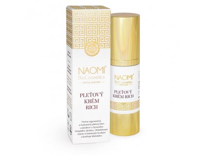 Bio veganský pleťový krem Naomi BioCosmetics, organická kosmetika, aryama