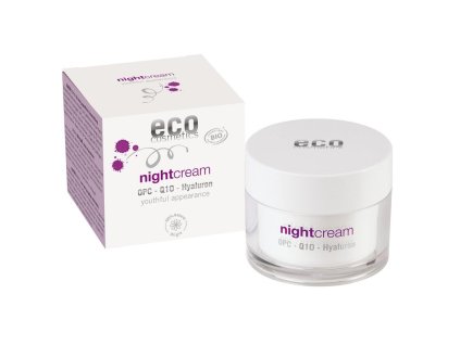 přírodní bio noční krém pro náročnou pokožku, eco cosmetics