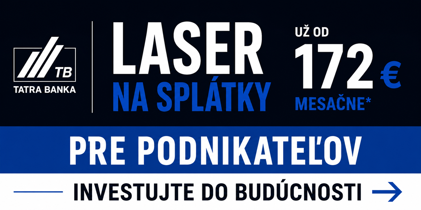 Laser na splátky pre podnikateľov