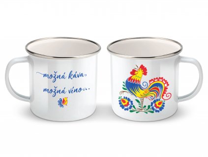 plechacek s potiskem kohout