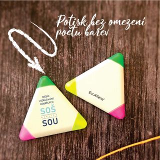 V minulém životě byl tento zvýrazňovač možná obalem i od Vaší svačiny 😁 Přesně takové plasty se zrecyklovaly k výrobě...