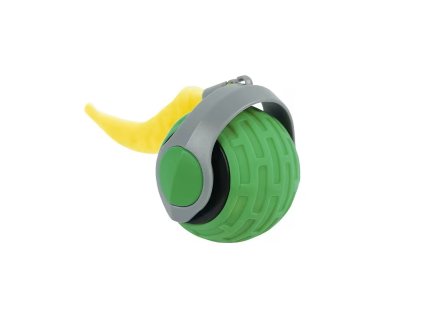 interaktivna hracka pre macky kompaktna lopticka zelena