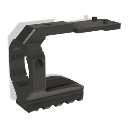 Red dot mount with rail