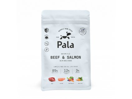 Asherschoice eu PALA Nordic Raw Food beef and salmon 1kg