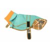 COLOMBO green classic Raincoat azure double open cut