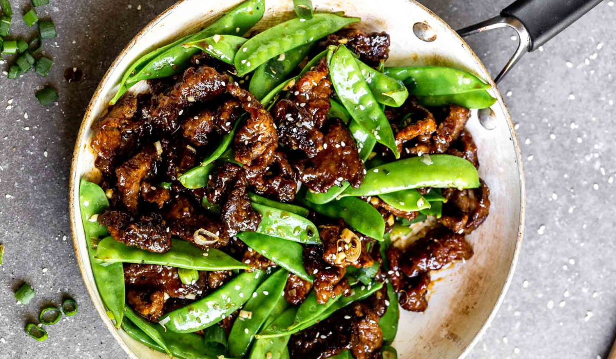 Hovězí s hráškem