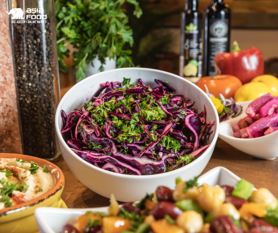 Vietnamese Beef and Red Cabbage Bowl