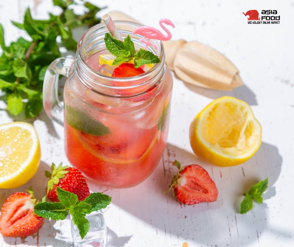 Sekanjabin - jahoda, máta a zázvor