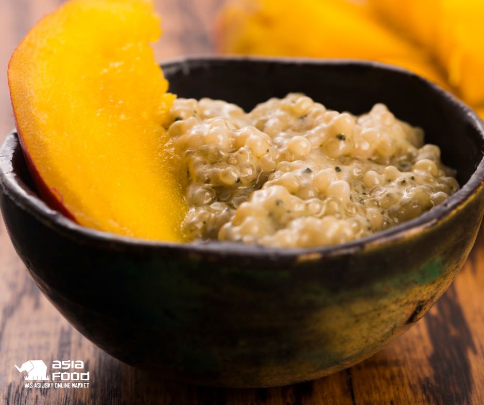 Kambodžský tapiokovo-banánový pudink