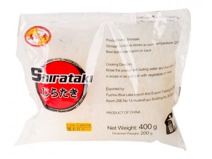 Shirataki nudle "fine" (úzké nudle) - 400 g