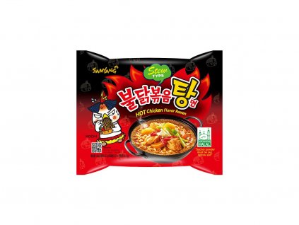 Instantní nudle Samyang s příchutí dušeného pálivého kuřete 145 g