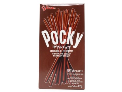 Pocky tyčinky Double chocolate 47 g - PO EXPIRACI