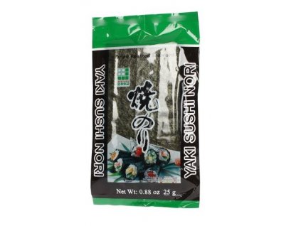 Řasa na sushi Yaki Nori půlená 25 g