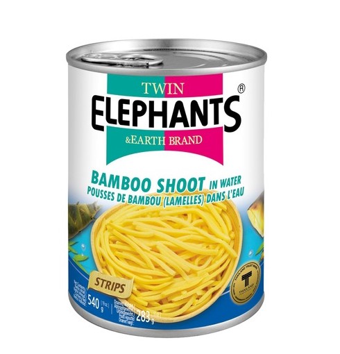 TWIN ELEPHANT EARTH Bambusové výhonky proužky 540 g