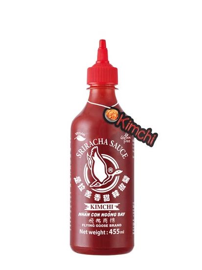 Levně FLYING GOOSE Sriracha chilli omáčka s kimchi 455 ml