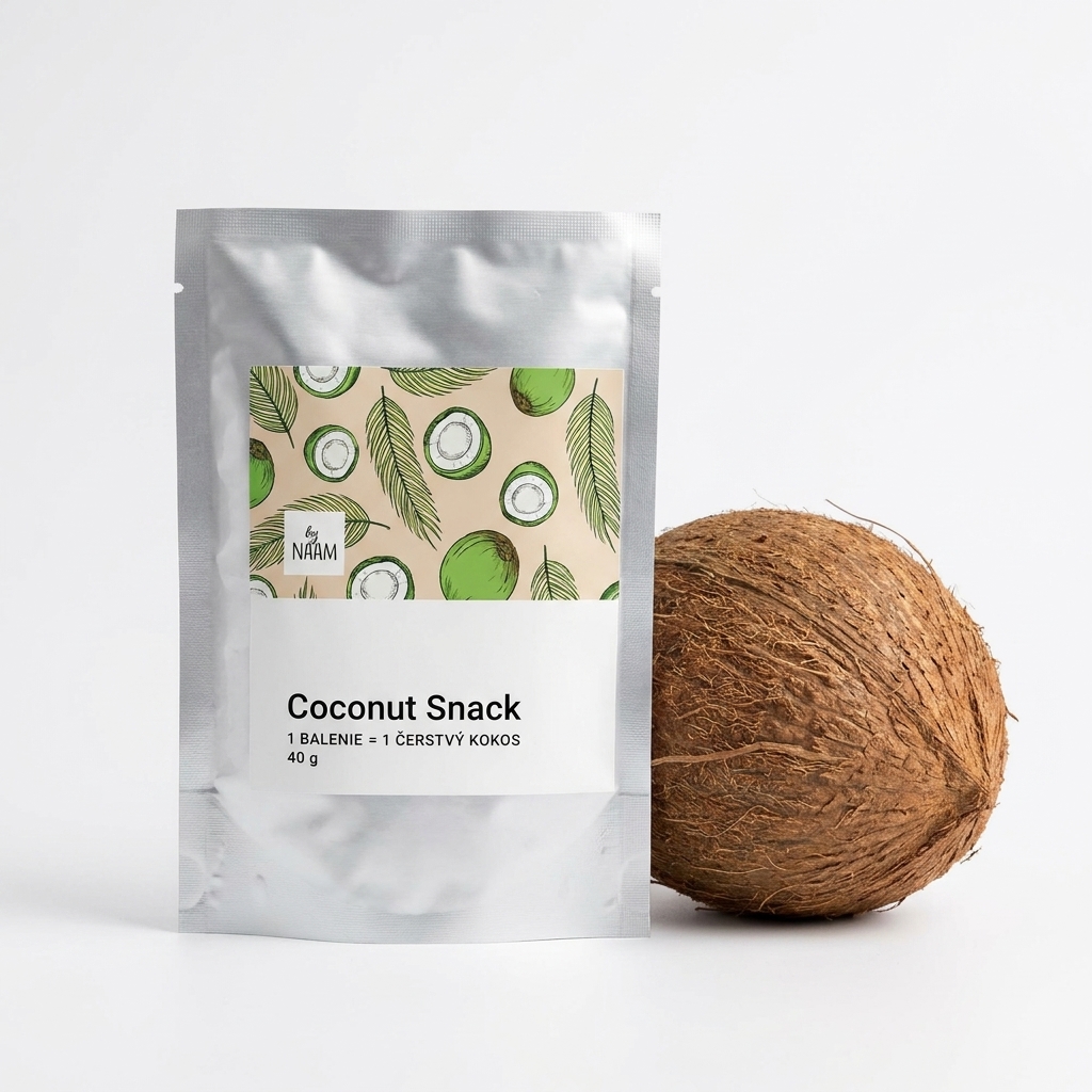 AsiaFood Crystal Coconut – kokosový snack z 1 celého kokosu 40 g