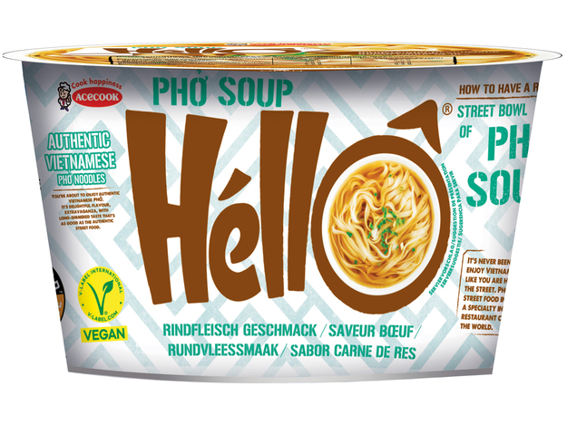 Hello Pho instantní rýžové nudle s hovězí příchutí 70 g