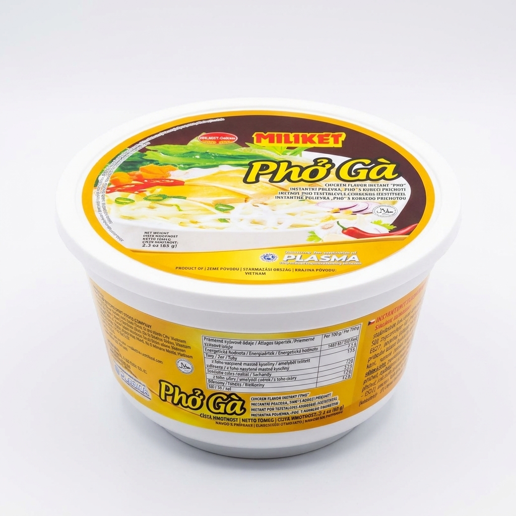 COLUSA-MILIKET Miliket Phở Gà instantní rýžové nudle s kuřecí příchutí 65 g