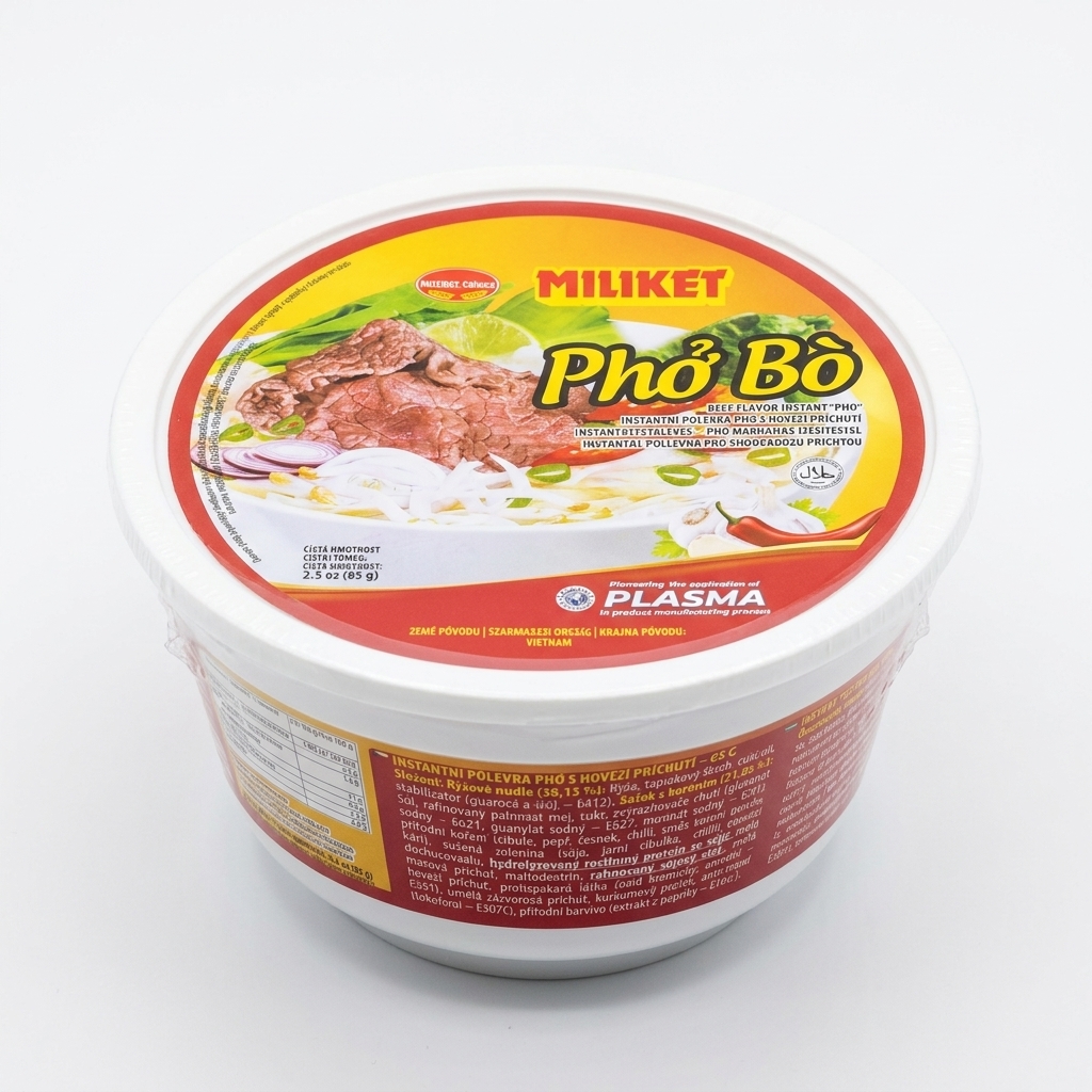 COLUSA-MILIKET Miliket Phở Bò instantní rýžová nudle s hovězí příchutí 65 g