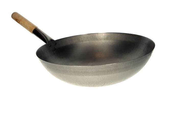 HS Pánev WOK ocelová 33 cm kulaté dno