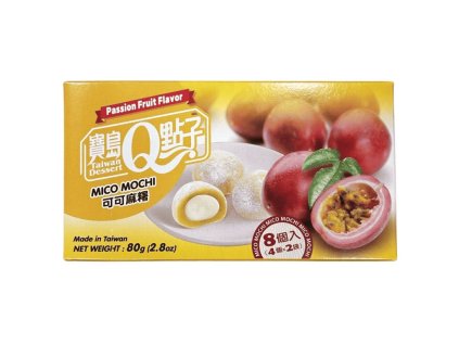 Q Brand Mochi Rýžové Koláčky Kakao Passion Fruit 80g TWN