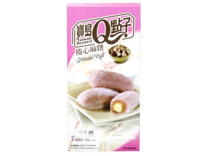 Q Brand Mochi Rýžové Rolky Taro Mléko 150g TWN