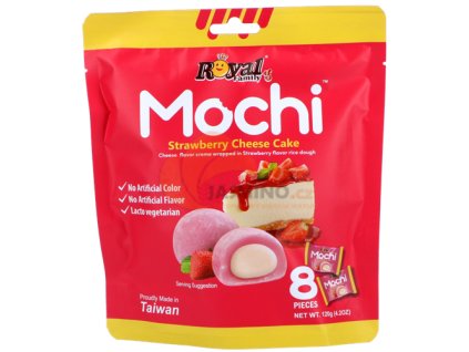 ROYAL FAMILY Mochi Jahodový tvarohový dort 120g