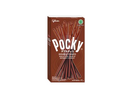 GLICO Pocky dvojitá čokoláda 47g