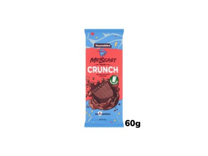 MrBeast Crunch Milk Chocolate Bar With Puffed Rice 60g USA
