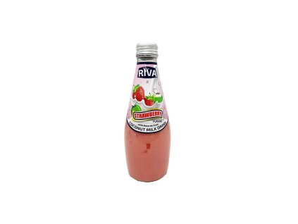 Riva Coconut Milk s Nata De Coco Strawberry 290ml THA