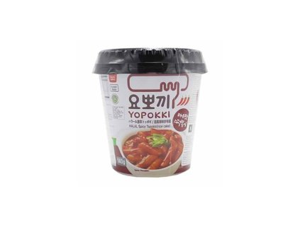 Yopokki Pálivý Tteokbokki Topokki Halal Spicy v Kelímku 140g KOR