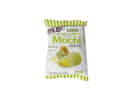 Q Brand Mochi Custard Kiwi Fruit Individuálně Balené 110g TWN