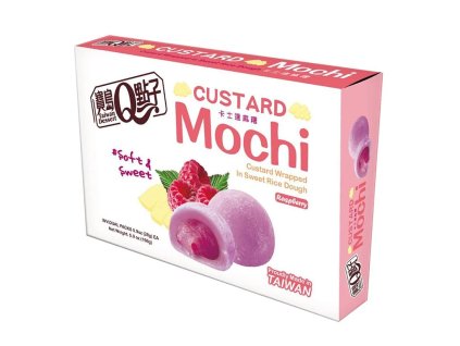 Q Brand Mochi Custard Raspberry Fruit 168g TWN