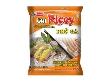 ACE Oh!Ricey Inst. nudle kuřecí Pho 63g