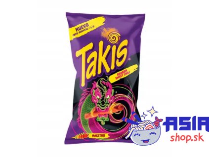 Takis Dragon Sweet Chili ostre chipsy s prichutou sladkeho chilli 90 g