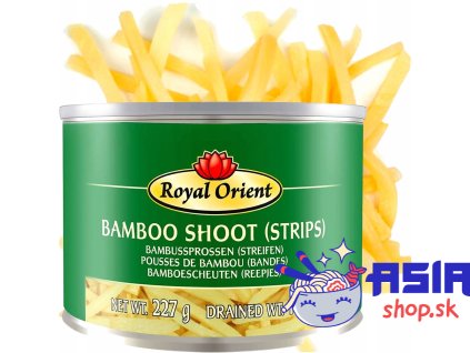 Cinske Bambusove vyhonky v plechovke Nitky Bamboo Shoot Strips 227g ROYAL ORIENT