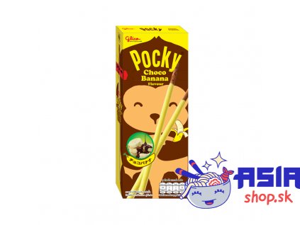 Glico Pocky Choco Banana Flavor Chocolate Biscuit stick coated with Banana flavor confectionary