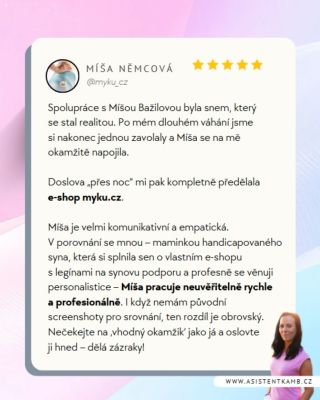 A já ty screenshoty mám! ♥️ Děkuji upřímně za takovou krásnou recenzi, v dalším příspěvku vám ukážu, jakou proměnou si...