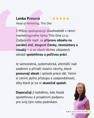 Tohle prostě bere dech. Děkuji, This One. 🌟 #virtualniasistentka #asistentkamb