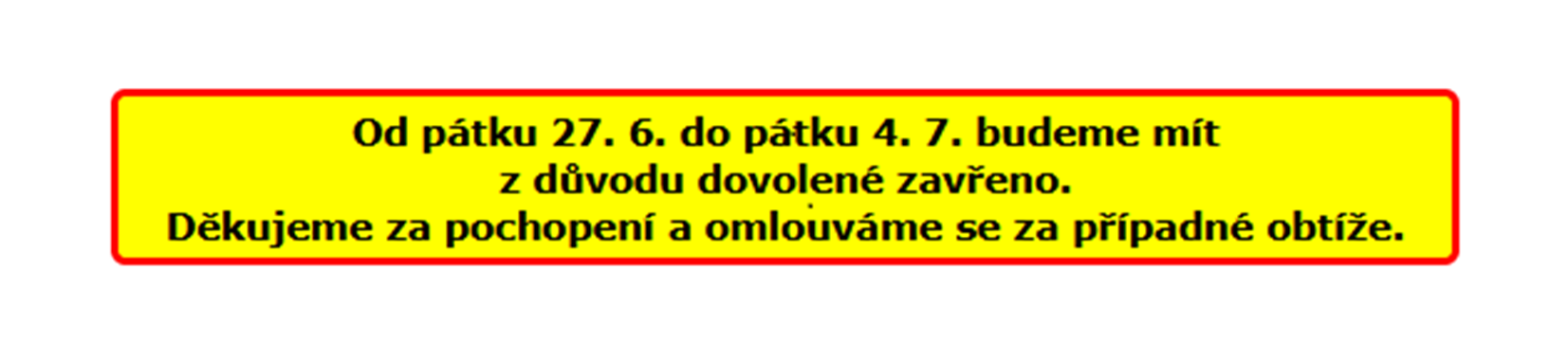Dovolena 2025