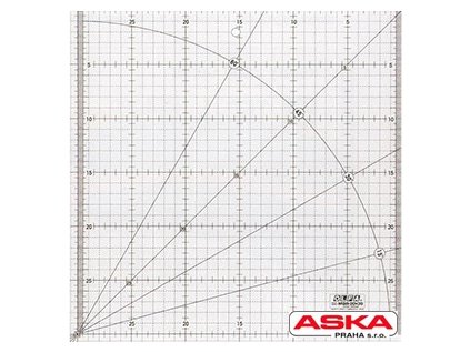 OLFA MQR 30x30 (NON-SLIP) - pravítko pro patchwork / v centimetrech