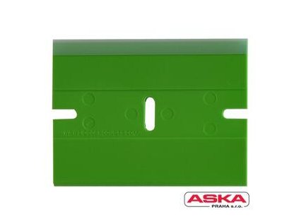 Škrabka na okno plastová s ochr. krytem (zelená) - odstraní námrazu a sníh z auta