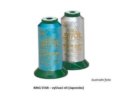 King Star 584 - 2000 m-zelená tyrkys	vyšívací nit extra lesklá (JAPONSKO)