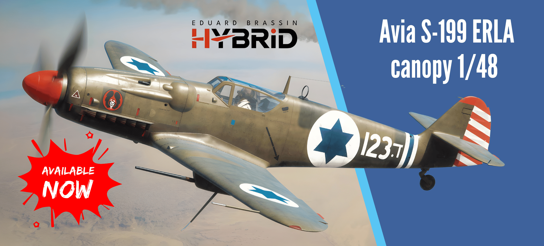 Avia S-199 ERLA canopy Hybrid 1/48