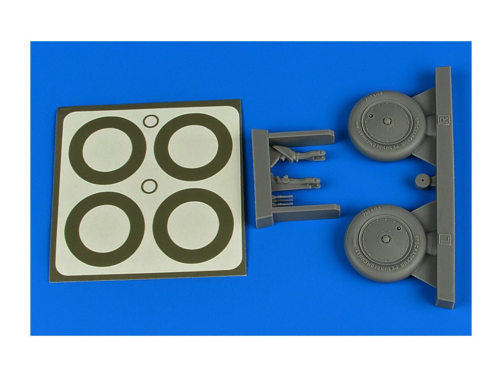 1/32 I-16 wheels & paint masks for ICM/HAS/REV kit