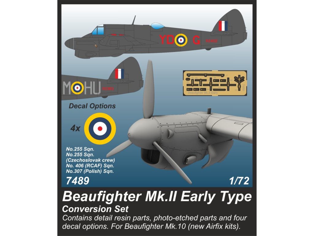 32804 1 72 beaufighter mk ii early type conversion set