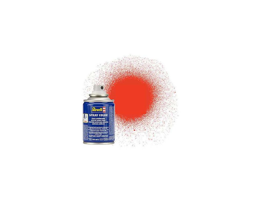 Revell Spray Color - 34125: matná světle oranžová (luminous orange mat)