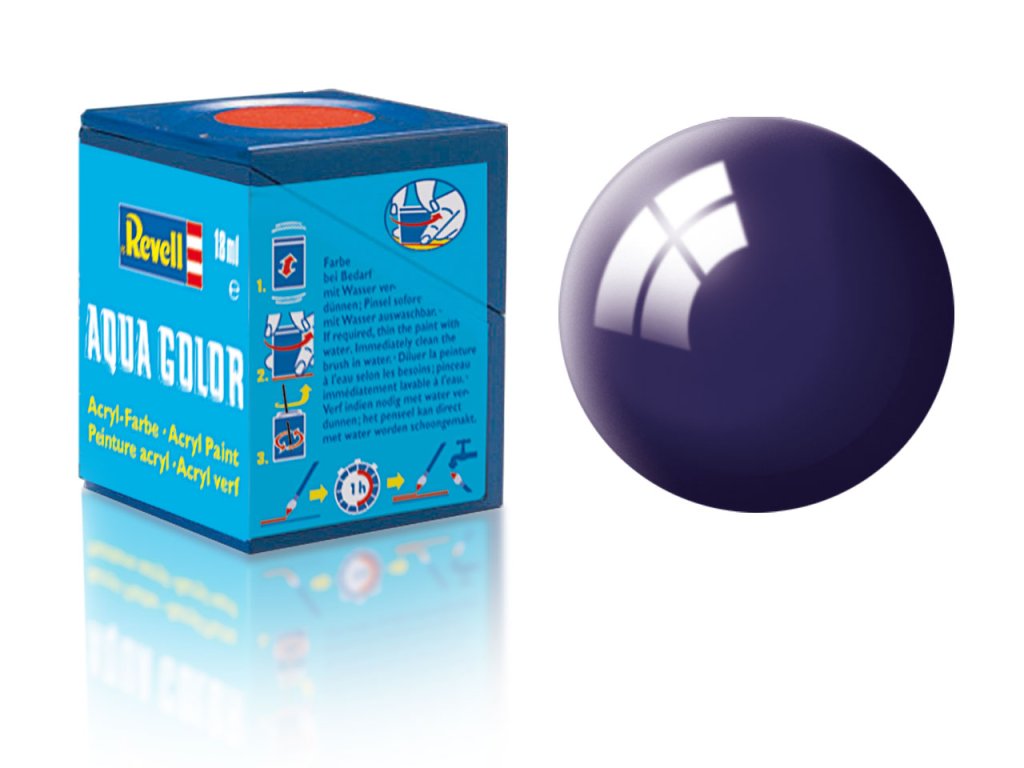 Revell Aqua Color - 36154: lesklá noční modrá (night blue gloss)